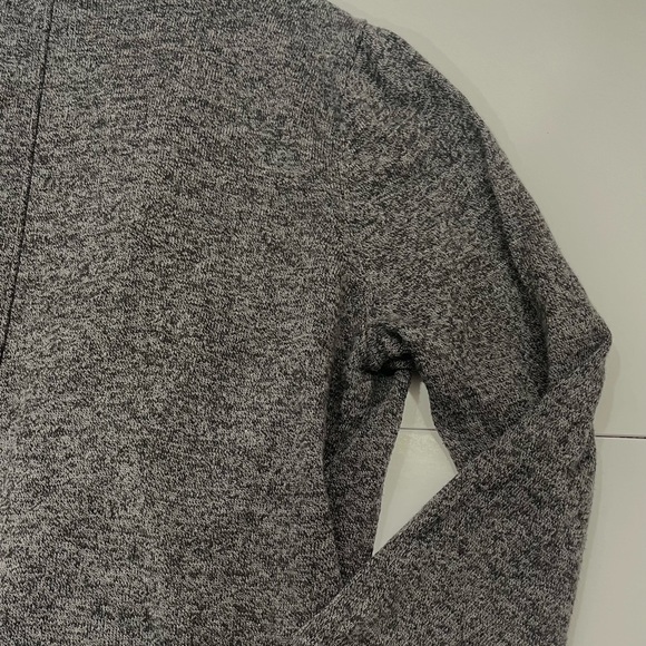 Bass Cardigan Sweater Dark Grey & Black Open Front Cotton Blend Women’s sz Large - Picture 16 of 16